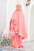 Telekung Hanna in Amber Peach