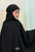 Telekung Amyra in Black