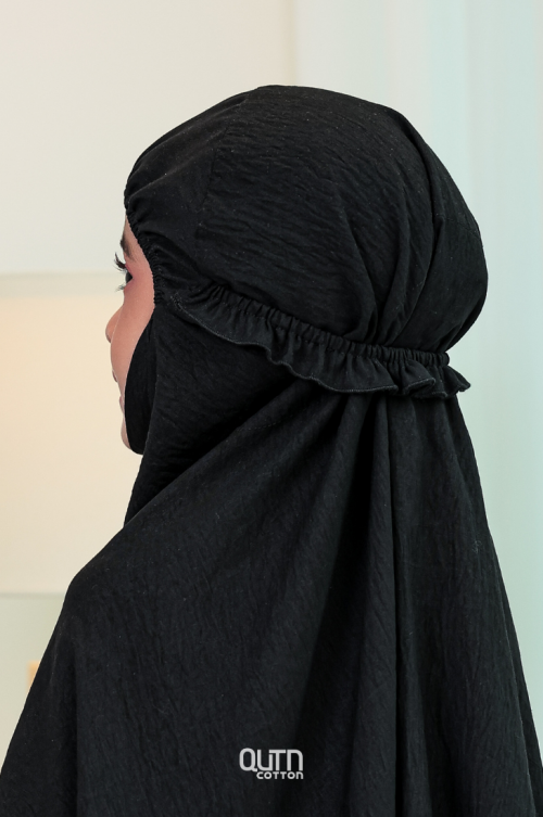 Telekung Amyra in Black