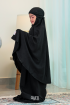 Telekung Amyra in Black