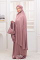 Telekung Jasmine in Dusty Pink
