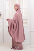 Telekung Jasmine in Dusty Pink