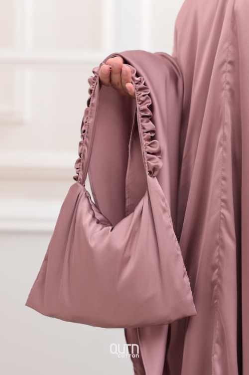 Telekung Jasmine in Dusty Pink