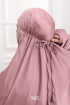 Telekung Jasmine in Dusty Pink