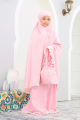 Telekung Hanna in Blush Pink
