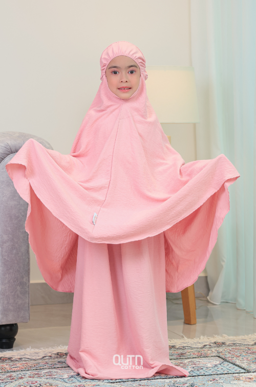 Telekung Amyra in Pink