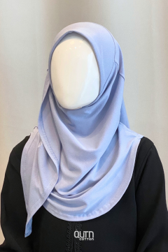Instant Shawl Butterfly in Dusty Blue