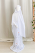 Telekung Umaira in White