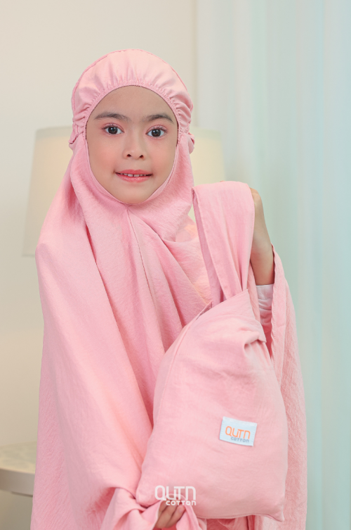 Telekung Amyra in Pink