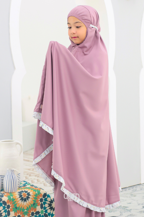 Telekung Hanna in Lavender Purple