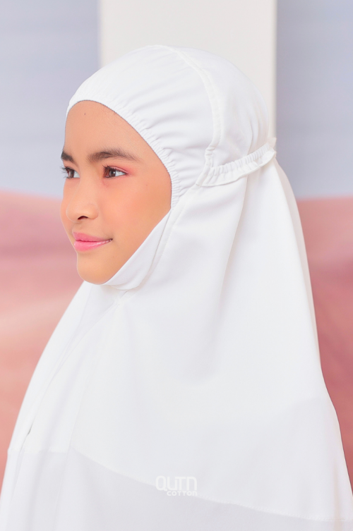 Telekung Hanna Basic in Cream