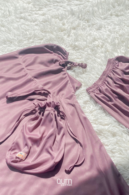 Telekung Umaira in Purple