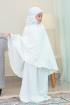Telekung Amyra in White