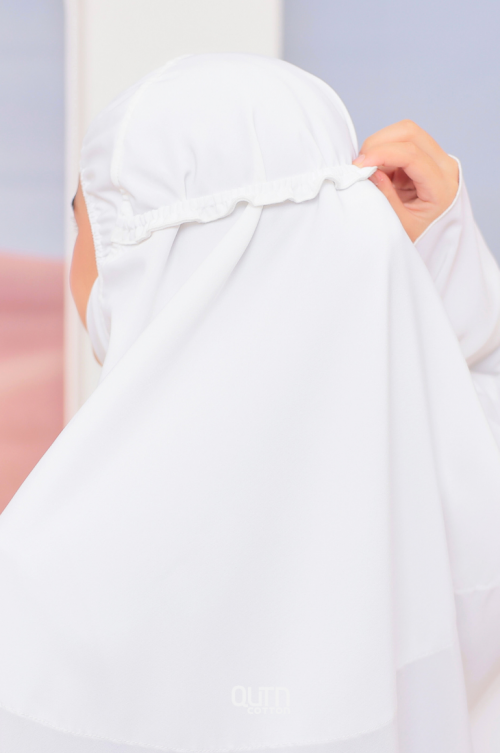 Telekung Hanna Basic in Cream