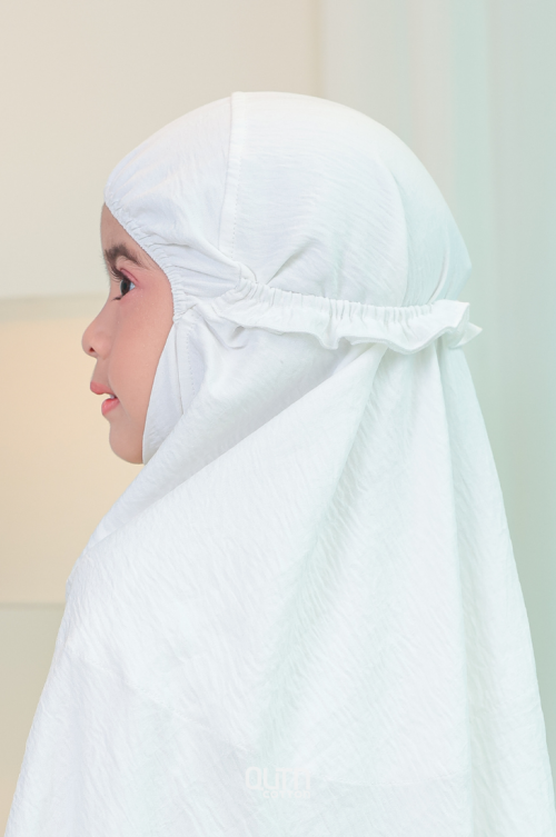 Telekung Amyra in White