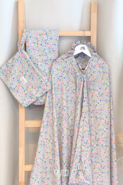 Telekung Dahlia in Ash Grey