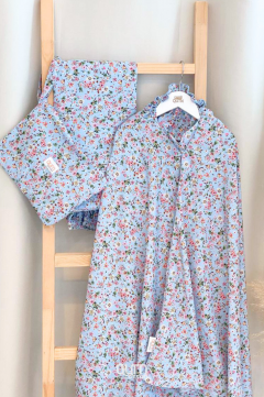 Telekung Dahlia in Baby Blue