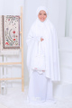 Telekung Hanna Basic in White