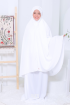 Telekung Hanna Basic in White