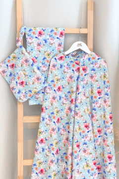 Telekung Dahlia in Mint Green