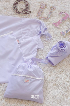Telekung Suci in White Lace