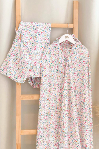 Telekung Dahlia in White Daisy