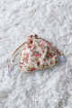 Cotton Drawstring Pouch [Flowery Pink]