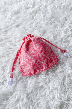Cotton Drawstring Pouch [Red]