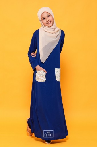 Khaleesya Dress in Navy Blue