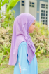 Instant Shawl Butterfly in Lilac Purple