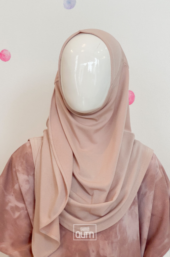 Instant Shawl Butterfly in Latte Brown